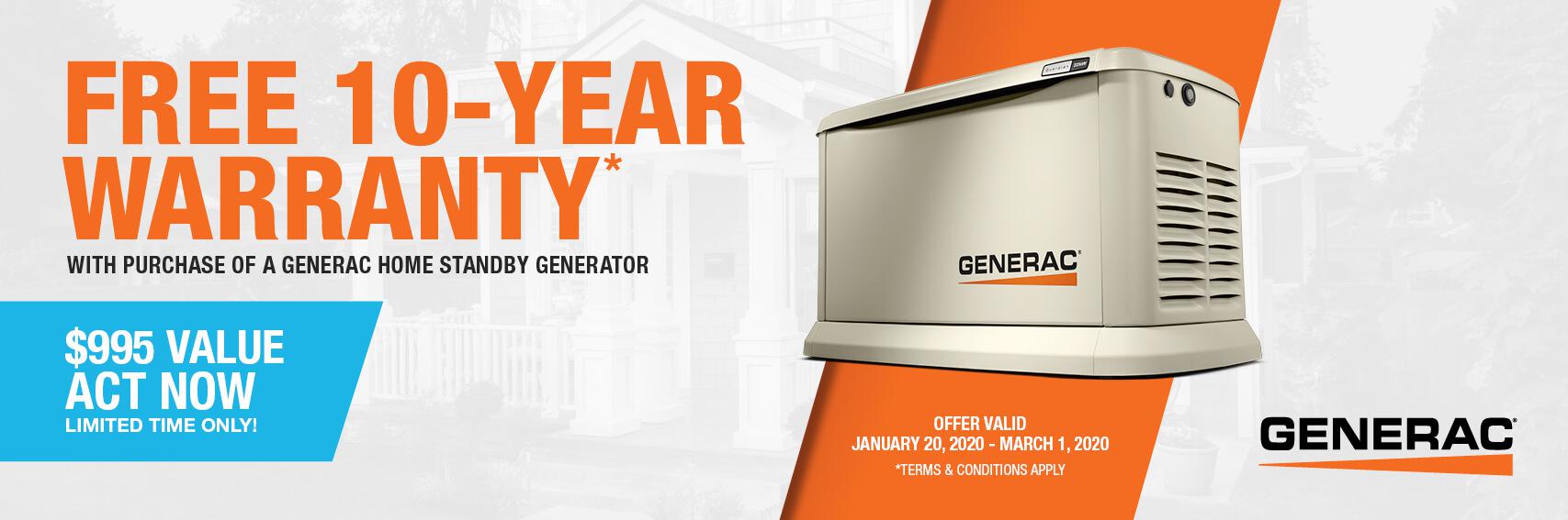 Homestandby Generator Deal | Warranty Offer | Generac Dealer | Pittsburgh, PA